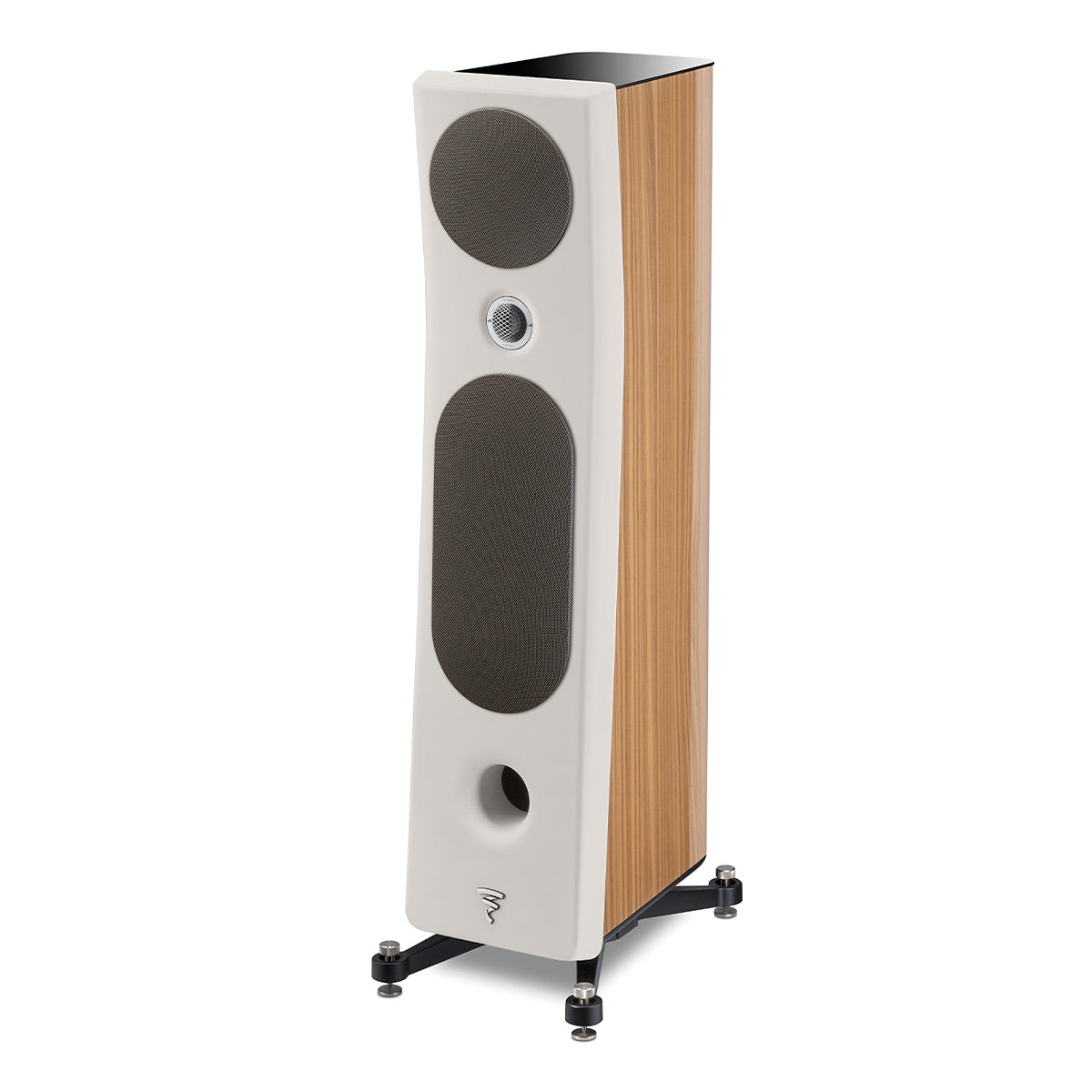 Focal Kanta No.2 3-Way Bass-Reflex Floorstanding Speaker - Each (Walnut High Gloss & Ivory Mat)