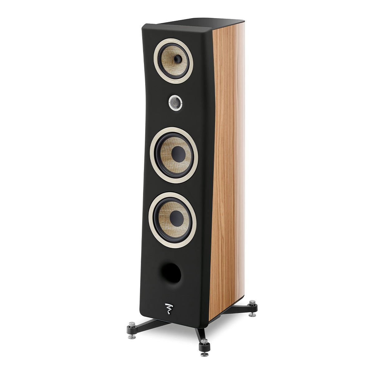 Focal Kanta No.3 3-Way Bass-Reflex Floorstanding Speaker - Each (Walnut High Gloss & Black Mat)