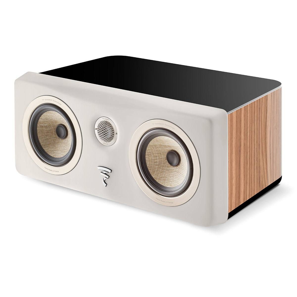 Focal Kanta Center 2-Way Bass-Reflex Center Channel Speaker (Walnut High Gloss & Ivory Mat)
