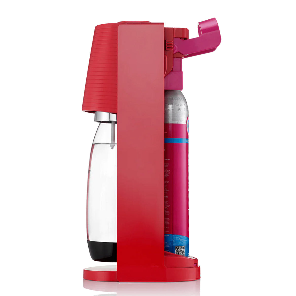 SodaStream Terra Sparkling Water Maker with Dishwasher Safe Bottle and Quick Connect CO2 Cylinder (Red)