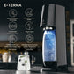 SodaStream E-Terra Sparkling Water Maker with Dishwasher Safe Bottle and Quick Connect CO2 Cylinder (Black)