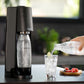 SodaStream Terra Sparkling Water Maker with Dishwasher Safe Bottle and Quick Connect CO2 Cylinder (Black)