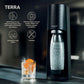 SodaStream Terra Sparkling Water Maker with Dishwasher Safe Bottle and Quick Connect CO2 Cylinder (Black)