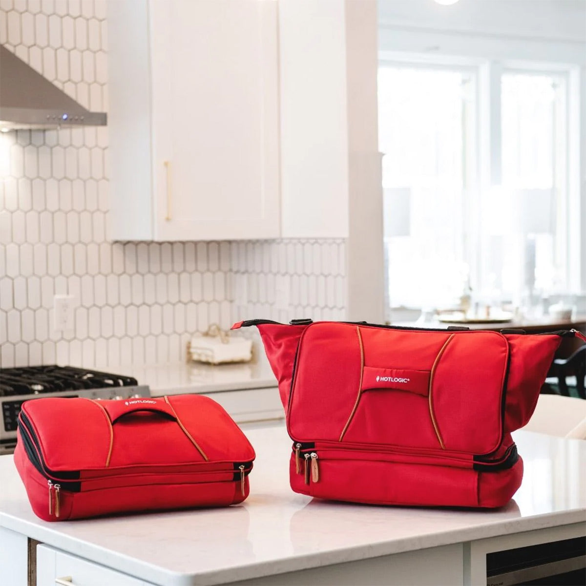 HOTLOGIC Max XP Expandable Personal Portable Food Warmer (Red)
