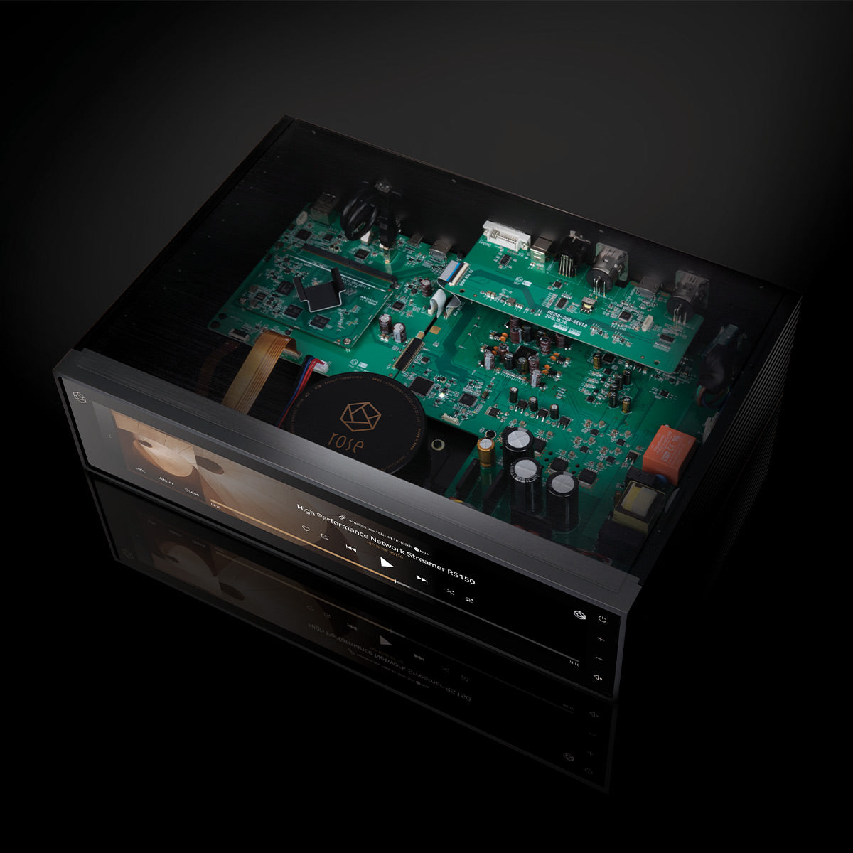 HiFi Rose RS150B High-Performance Network Streamer with Built-In ESS Sabre DAC (Black)