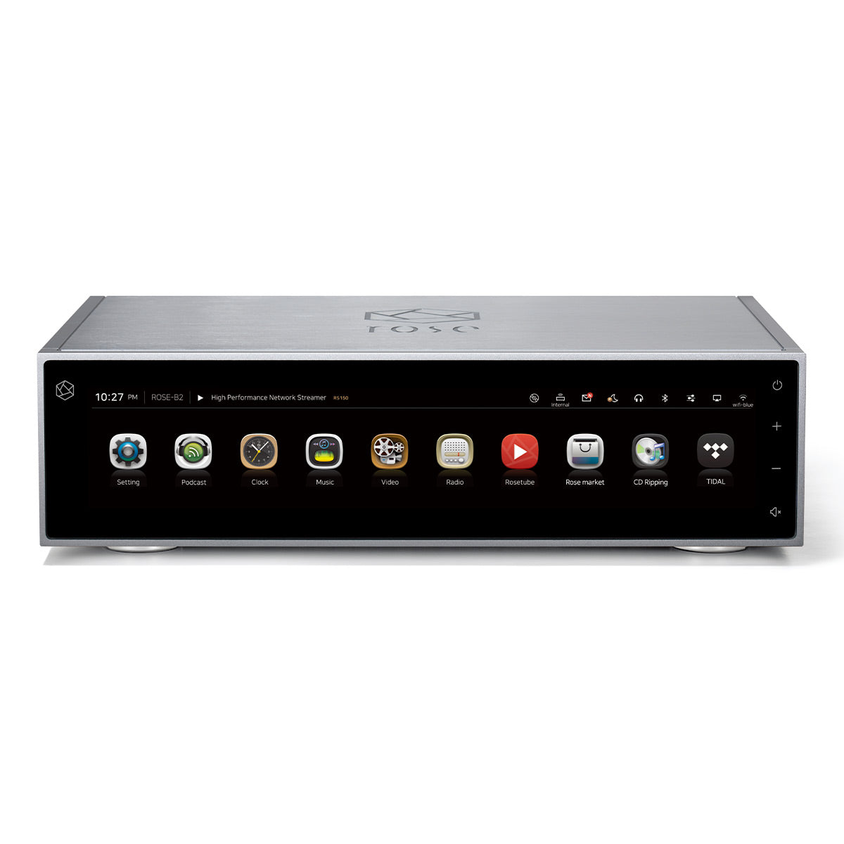 HiFi Rose RS150B High-Performance Network Streamer with Built-In ESS Sabre DAC (Silver)