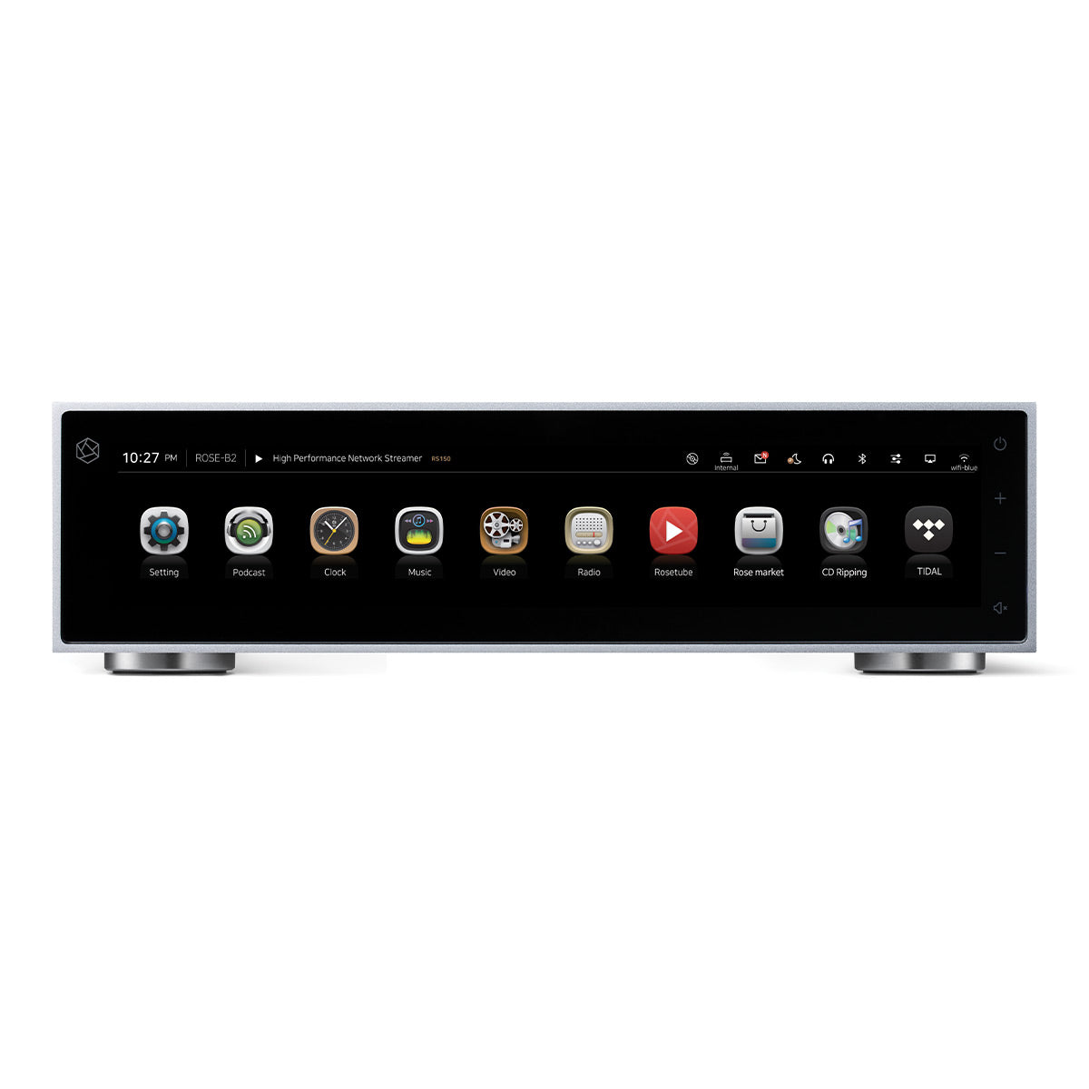 HiFi Rose RS150B High-Performance Network Streamer with Built-In ESS Sabre DAC (Silver)