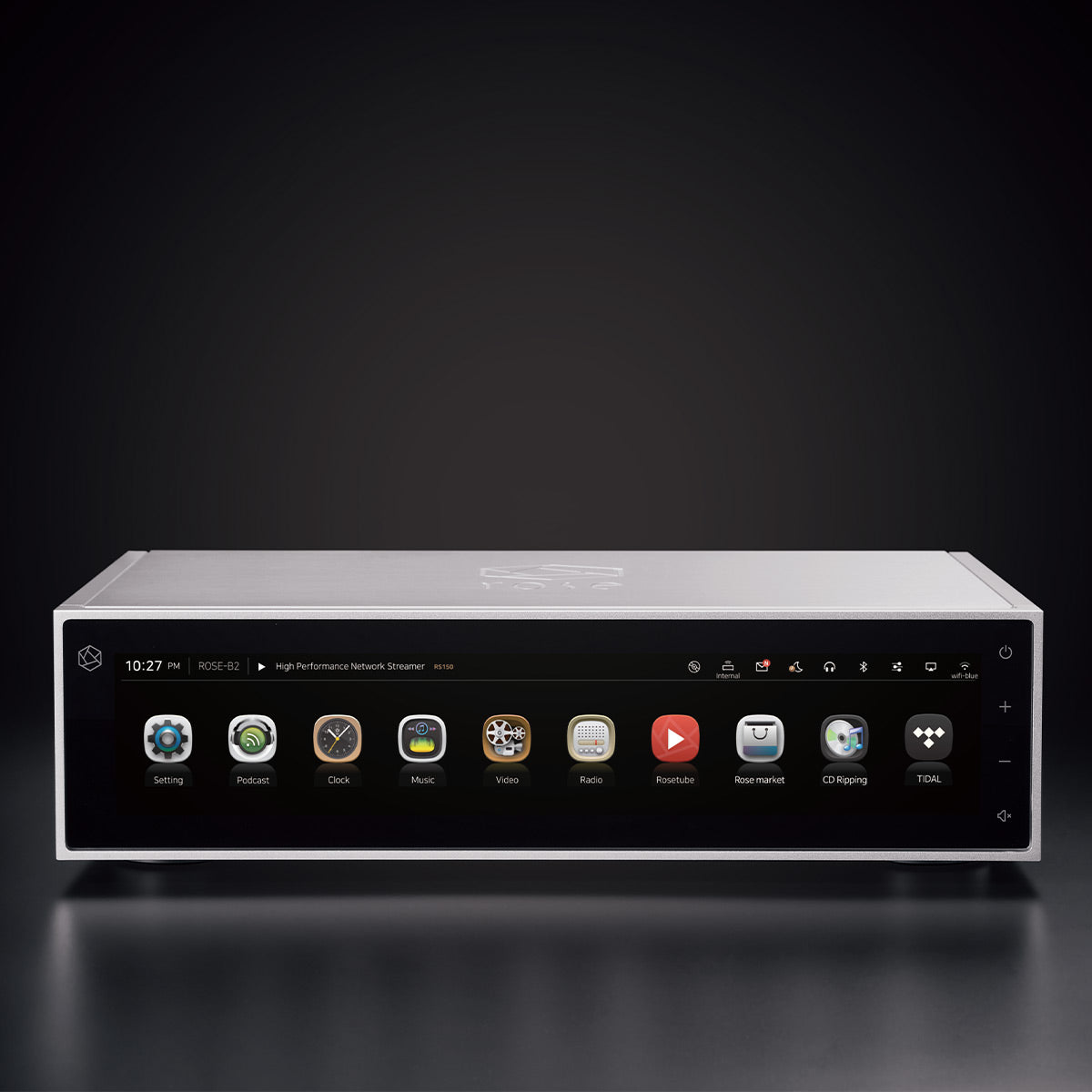 HiFi Rose RS150B High-Performance Network Streamer with Built-In ESS Sabre DAC (Silver)