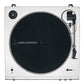 Audio-Technica AT-LP60XBT-WW Fully Automatic Bluetooth Belt-Drive Stereo Turntable (White) with Heritage Record Preservative & Cleaning Kit