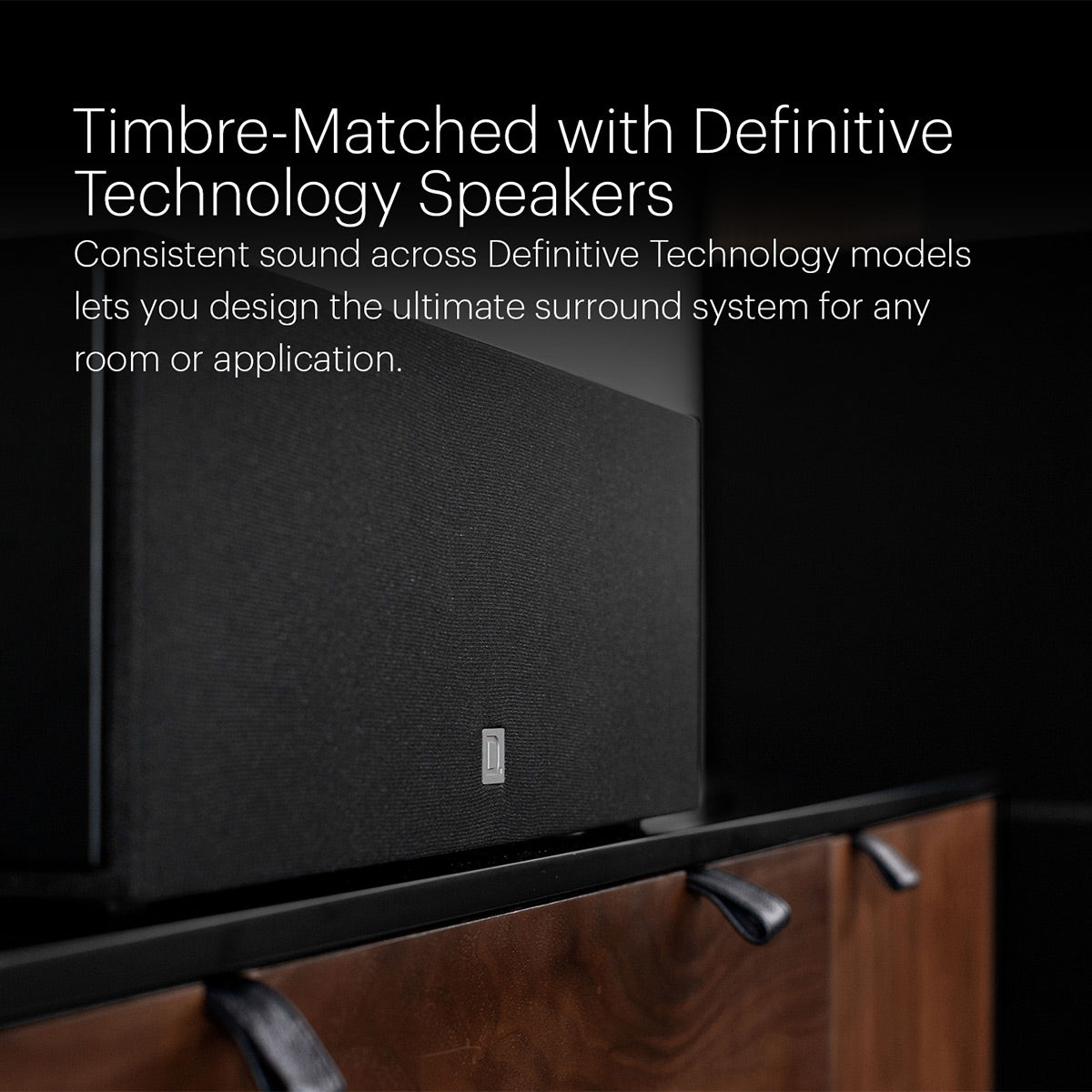 Definitive Technology Dymension DM10 Compact Center Channel Speaker with Integrated Passive Radiator