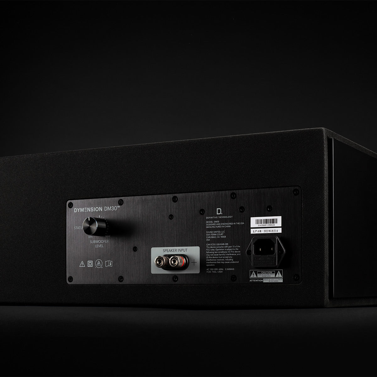 Definitive Technology Dymension DM30 Flagship Center Channel Speaker with Built-In Subwoofer and Passive Radiators
