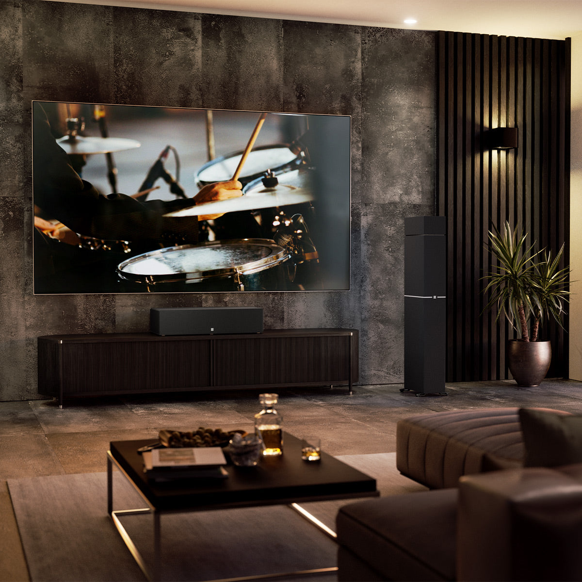 Definitive Technology Dymension DM30 Flagship Center Channel Speaker with Built-In Subwoofer and Passive Radiators