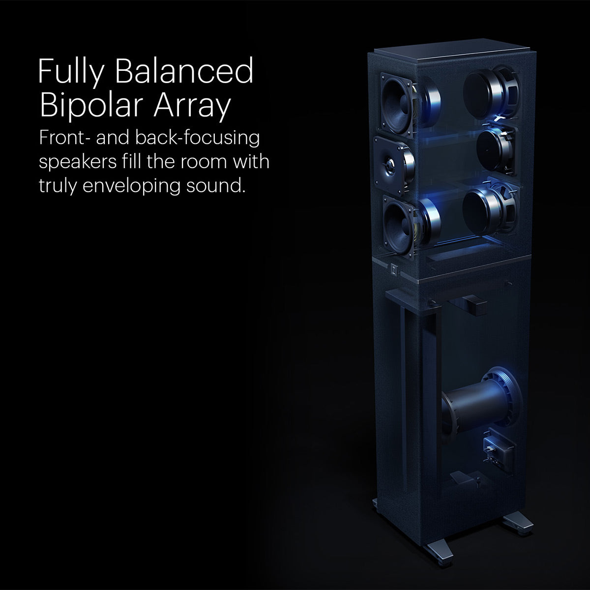 Definitive Technology Dymension DM40 Slim Bipolar Floorstanding Speaker