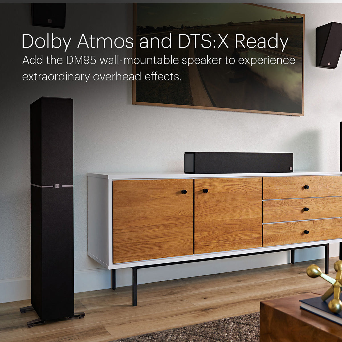 Definitive Technology Dymension DM60 Mid-Size Bipolar Floorstanding Speaker with Built-In 8" Powered Subwoofer