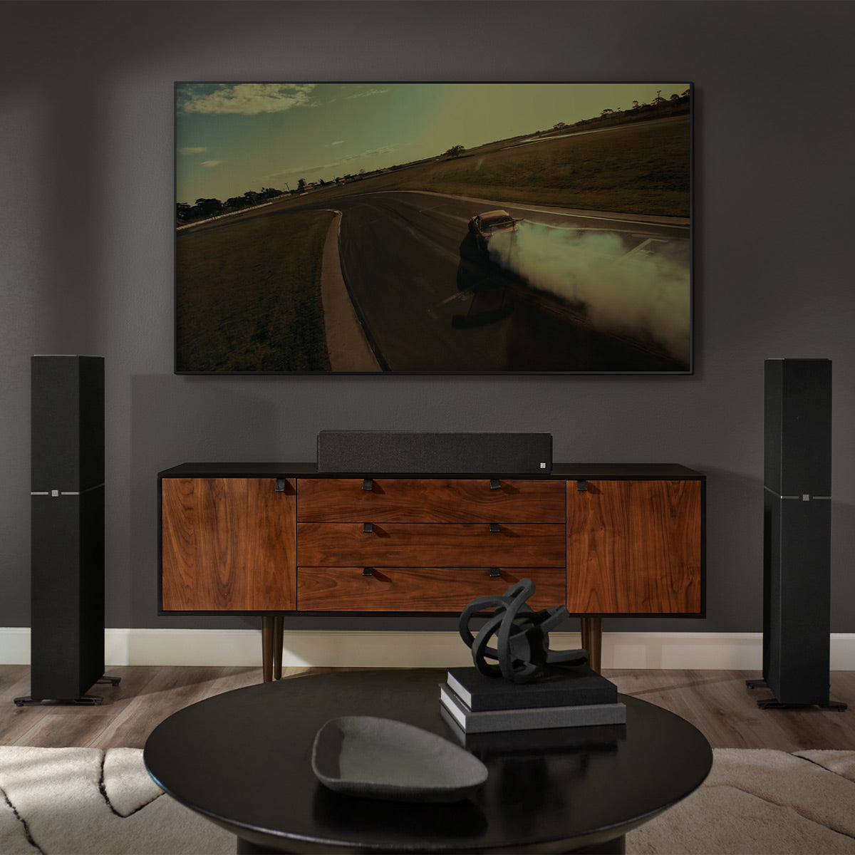 Definitive Technology Dymension DM60 Mid-Size Bipolar Floorstanding Speaker with Built-In 8" Powered Subwoofer