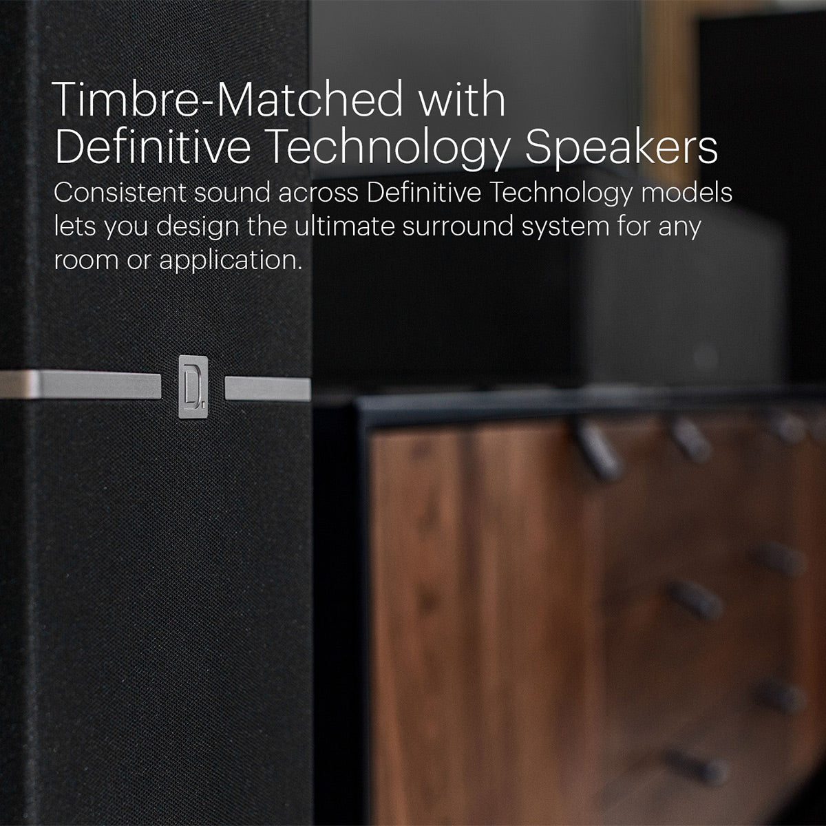 Definitive Technology Dymension DM60 Mid-Size Bipolar Floorstanding Speaker with Built-In 8" Powered Subwoofer