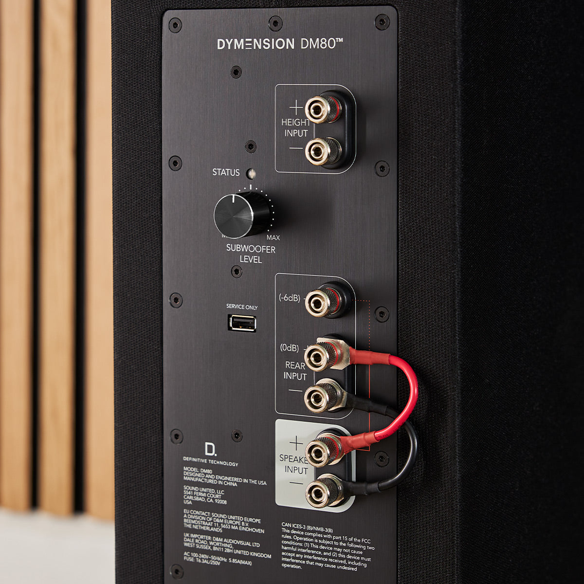 Definitive Technology Dymension DM80 Floorstanding Bipolar Speaker with Built-In 12" Powered Subwoofer