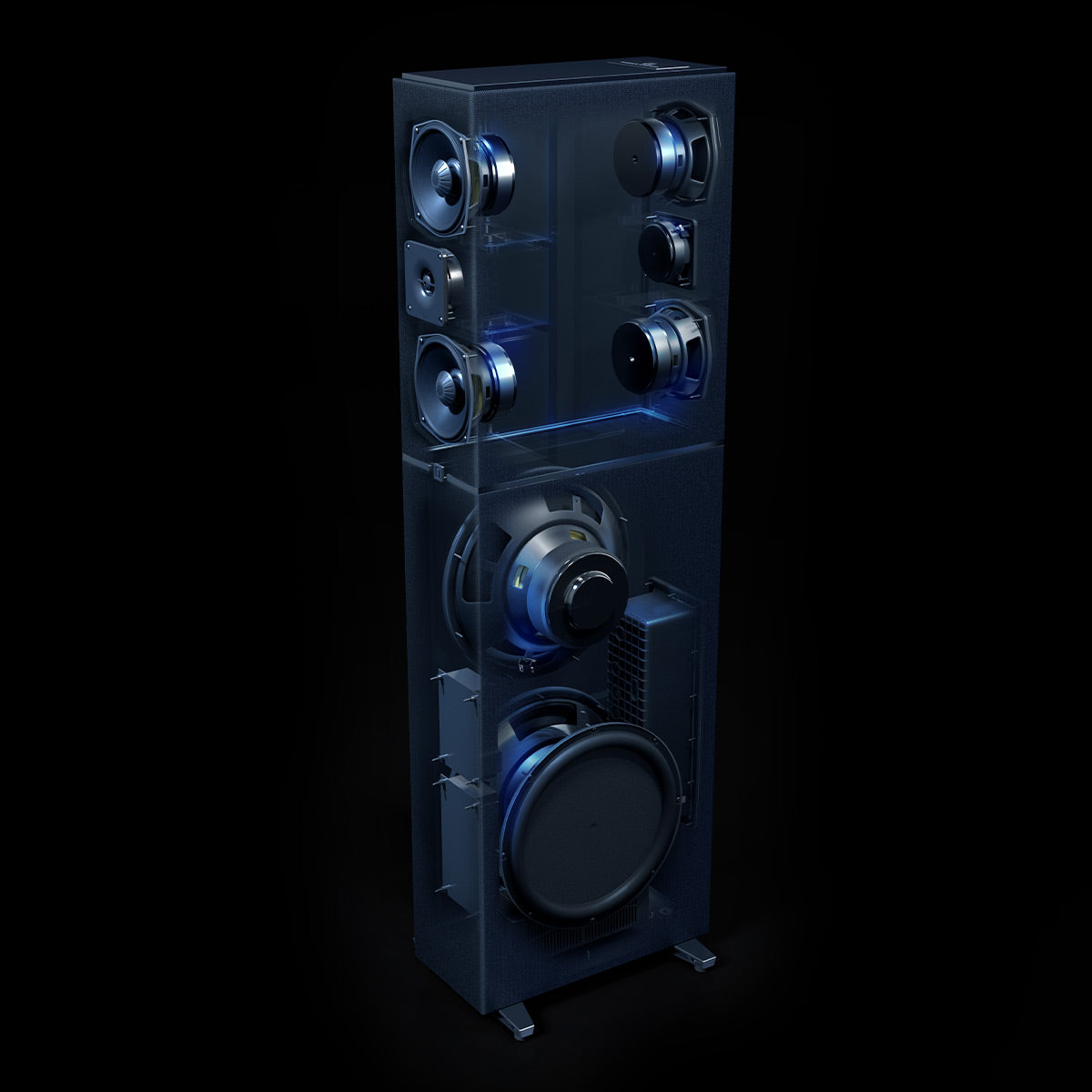 Definitive Technology Dymension DM80 Floorstanding Bipolar Speaker with Built-In 12" Powered Subwoofer
