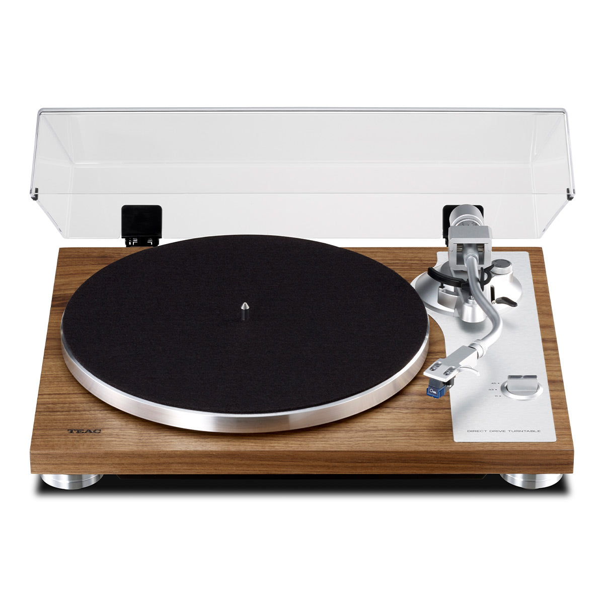 TEAC TN-4D-SE Direct-Drive Turntable with SAEC Tonearm, Built-In Phono Amp, Anti-Skate, and Pre-Installed Sumiko MM Cartridge (Walnut)