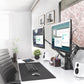 Kanto YU2 Powered Desktop Speakers and SE2 Speaker Stands for Small Speakers - Pair (Matte White/White)