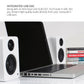 Kanto YU2 Powered Desktop Speakers and SE2 Speaker Stands for Small Speakers - Pair (Matte White/White)