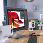 Kanto YU2 Powered Desktop Speakers and SE2 Speaker Stands for Small Speakers - Pair (Matte White/White)
