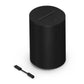 Sonos Era 100 Voice-Controlled Wireless Bluetooth Smart Speaker with Line-In 3.5mm to USB-C Adapter (Black)