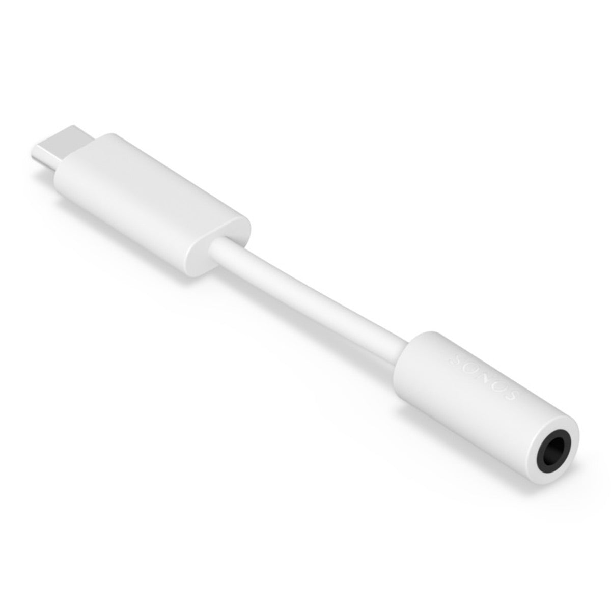 Sonos Era 100 Voice-Controlled Wireless Bluetooth Smart Speaker with Line-In 3.5mm to USB-C Adapter (White)