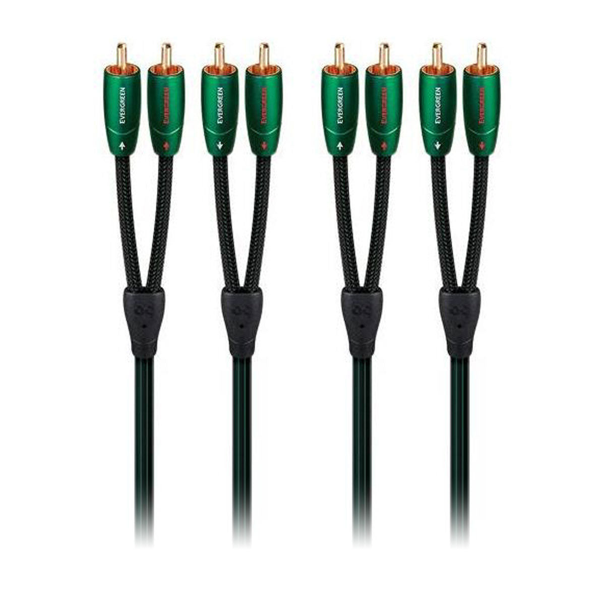 AudioQuest Evergreen 1m (3.28 ft) RCA Male to RCA Male Cable - Pair