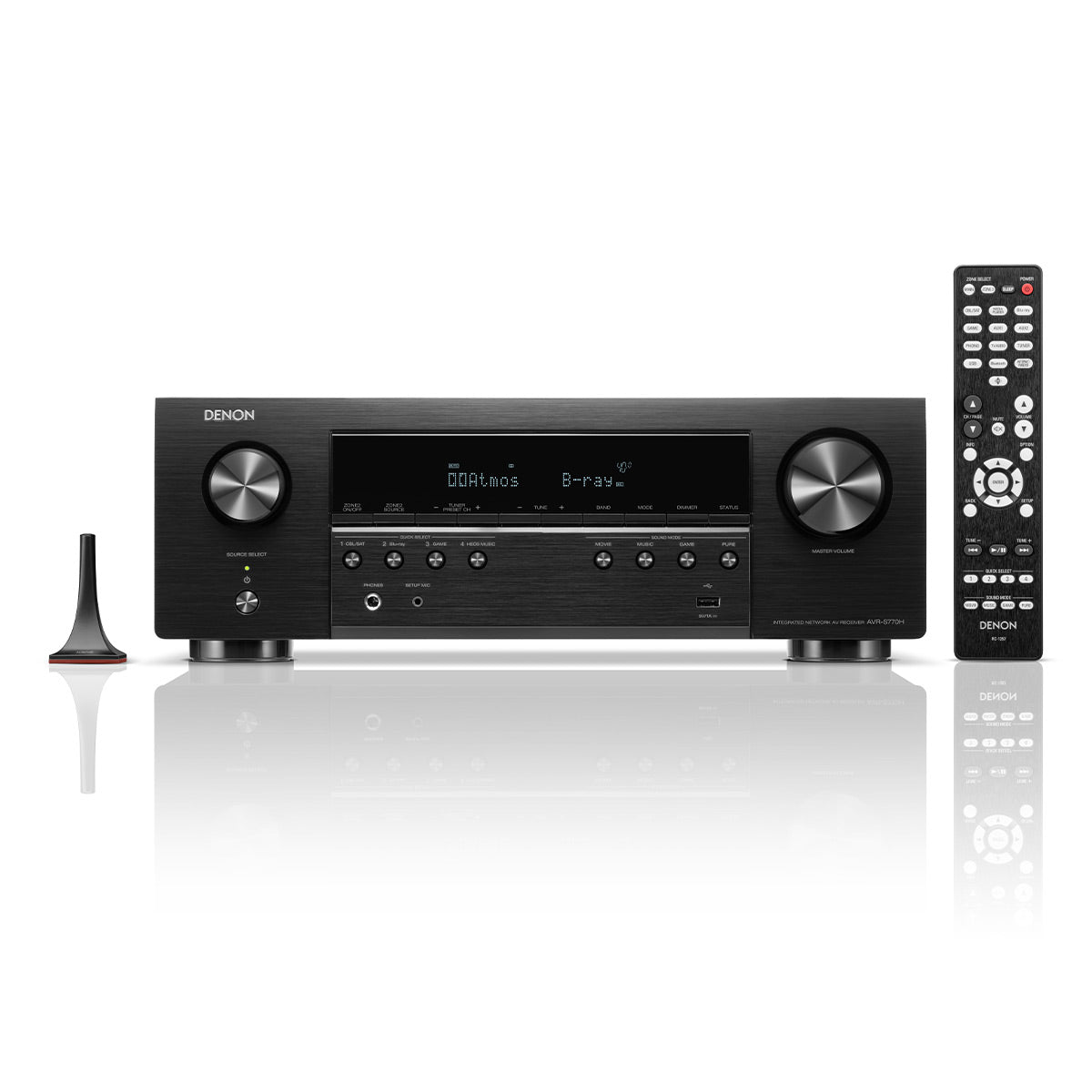 Denon AVR-S770H 7.2 Channel 8K Home Theater Receiver with Dolby Atmos, HDR10+, and HEOS Built-In
