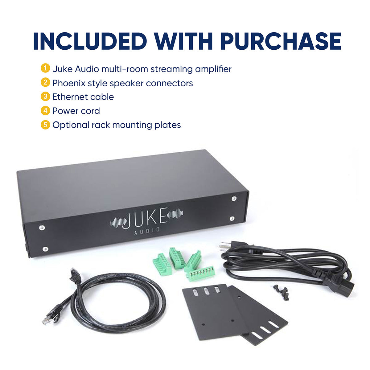 Juke Audio Juke-8 8 Zone Multi-Room Audio Amplifier with Airplay 2, Spotify Connect, & DLNA