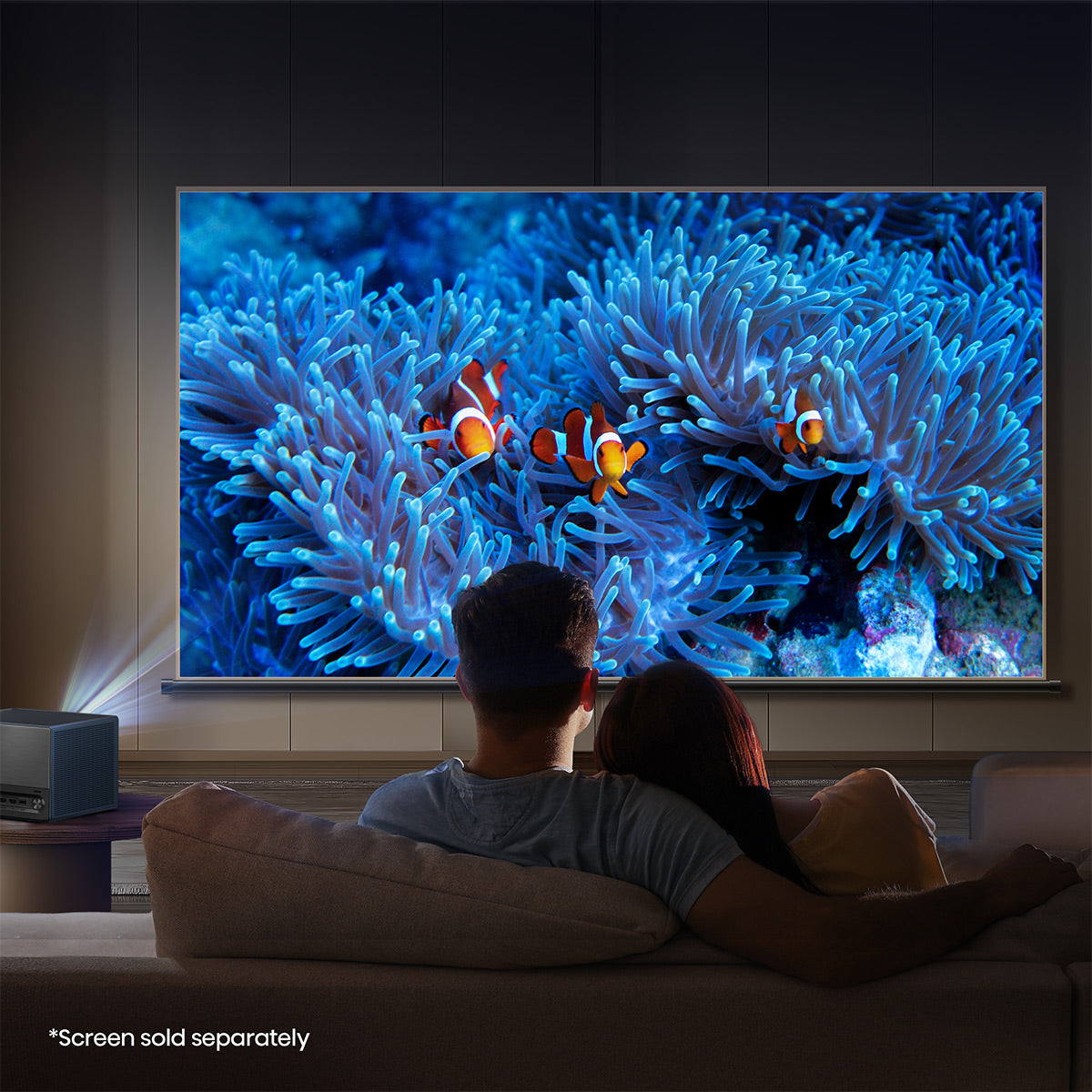 Hisense C1 Trichroma Laser 4K UHD Mini Projector with Dolby Vision, Dolby Atmos, & 1,600 Lumen Brightness