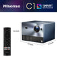 Hisense C1 Trichroma Laser 4K UHD Mini Projector with Dolby Vision, Dolby Atmos, & 1,600 Lumen Brightness
