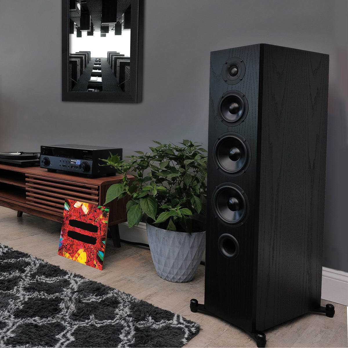 KLH Kendall 2F 3-Way Floorstanding Speaker - Each (Black Oak)