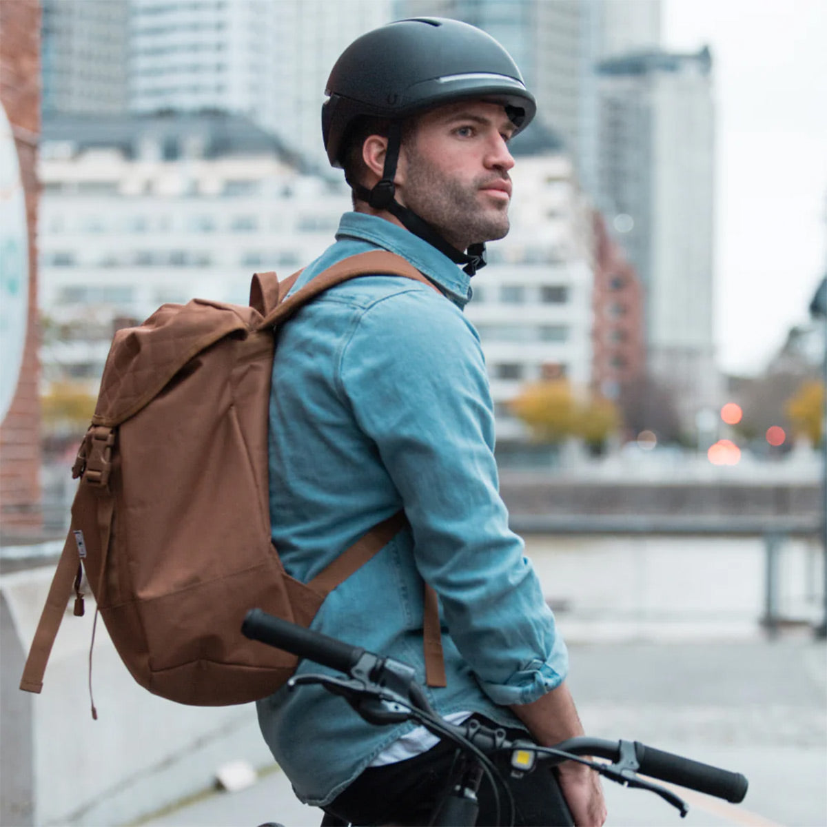 Unit 1 Medium FARO Smart Helmet with IPX-6 Rating and Mips Impact Safety System (Blackbird)