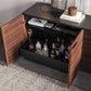BDI Corridor 8109 4-Door Storage Credenza (Chocolate Stained Walnut)