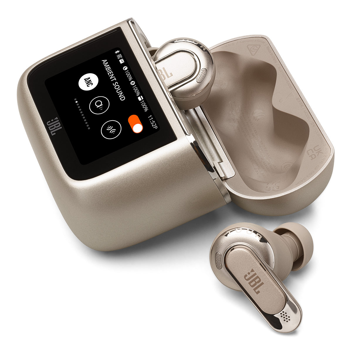 JBL TOUR Pro 3 Noise Cancelling True Wireless Earbud with gSport Case (Latte)