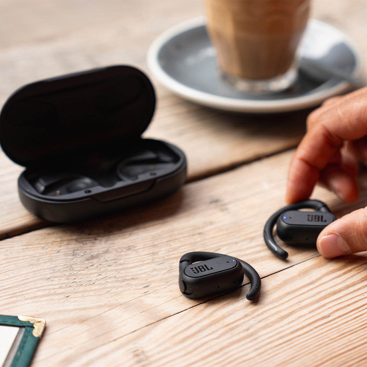 JBL Soundgear Sense Hybrid Open-Ear Headphones with Detachable Neckband (Black)