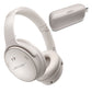 Bose QuietComfort 45 Wireless Noise Canceling Headphones (White) and Bose SoundLink Flex Bluetooth Portable Speaker (White Smoke)