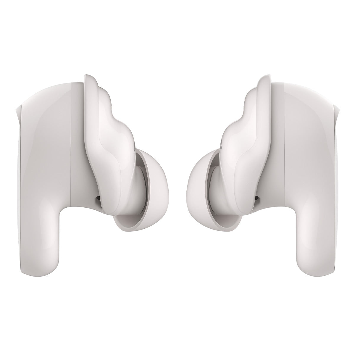 Bose QuietComfort Earbuds II True Wireless with Personalized Noise Cancellation (Soapstone) and Bose SoundLink Flex Bluetooth Portable Speaker (White Smoke)