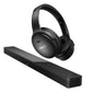 Bose QuietComfort 45 Wireless Noise Canceling Headphones (Black) and Bose Smart Soundbar 900 with Dolby Atmos (Black)