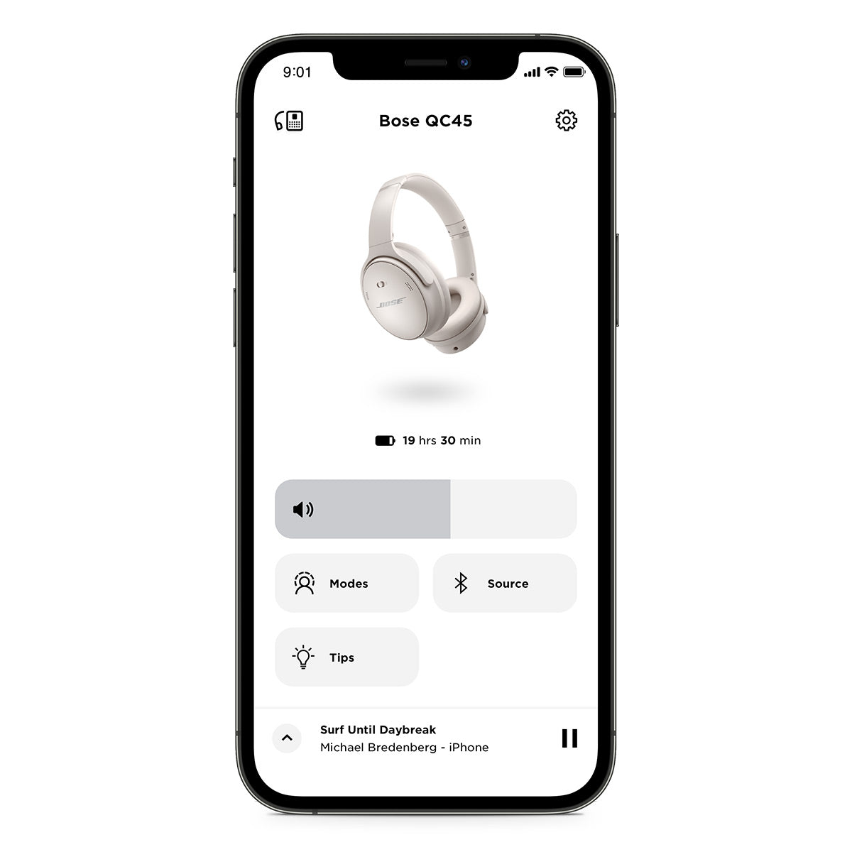 Bose QuietComfort 45 Wireless Noise Canceling Headphones (White) and Bose Smart Soundbar 900 with Dolby Atmos (Black)