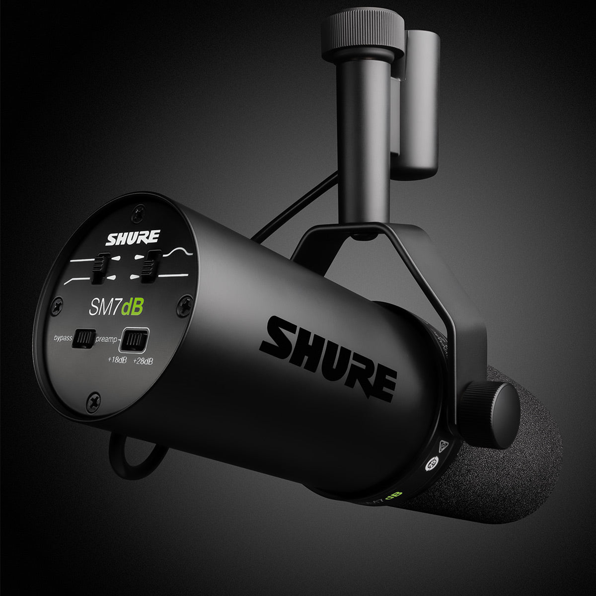 Shure SM7dB Cardioid Dynamic Vocal Microphone with Built-In Active Preamp