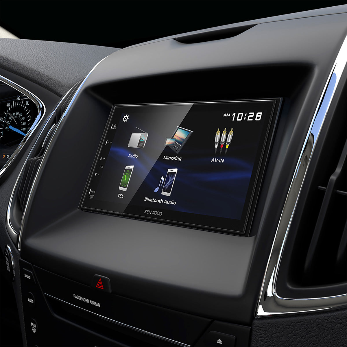 Autoradio Kenwood DMX129BT – Display Touch 6,8 Pollici – Bluetooth, USB, Ingresso AV – Doppio DIN – Streaming E Vivavoce - copertina