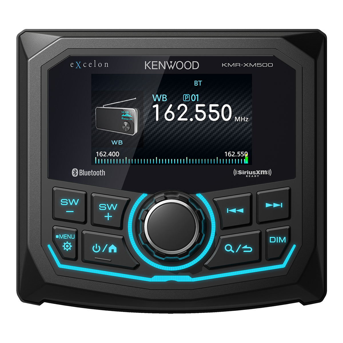 Kenwood KMR-XM500 eXcelon Marine & Motorsport Waterproof Digital Media Receiver with Corrosion Resistance & Bluetooth