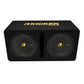 Kicker 50DCWC122 Dual 12" 2-Ohm CompC Subwoofers in Vented Enclosure