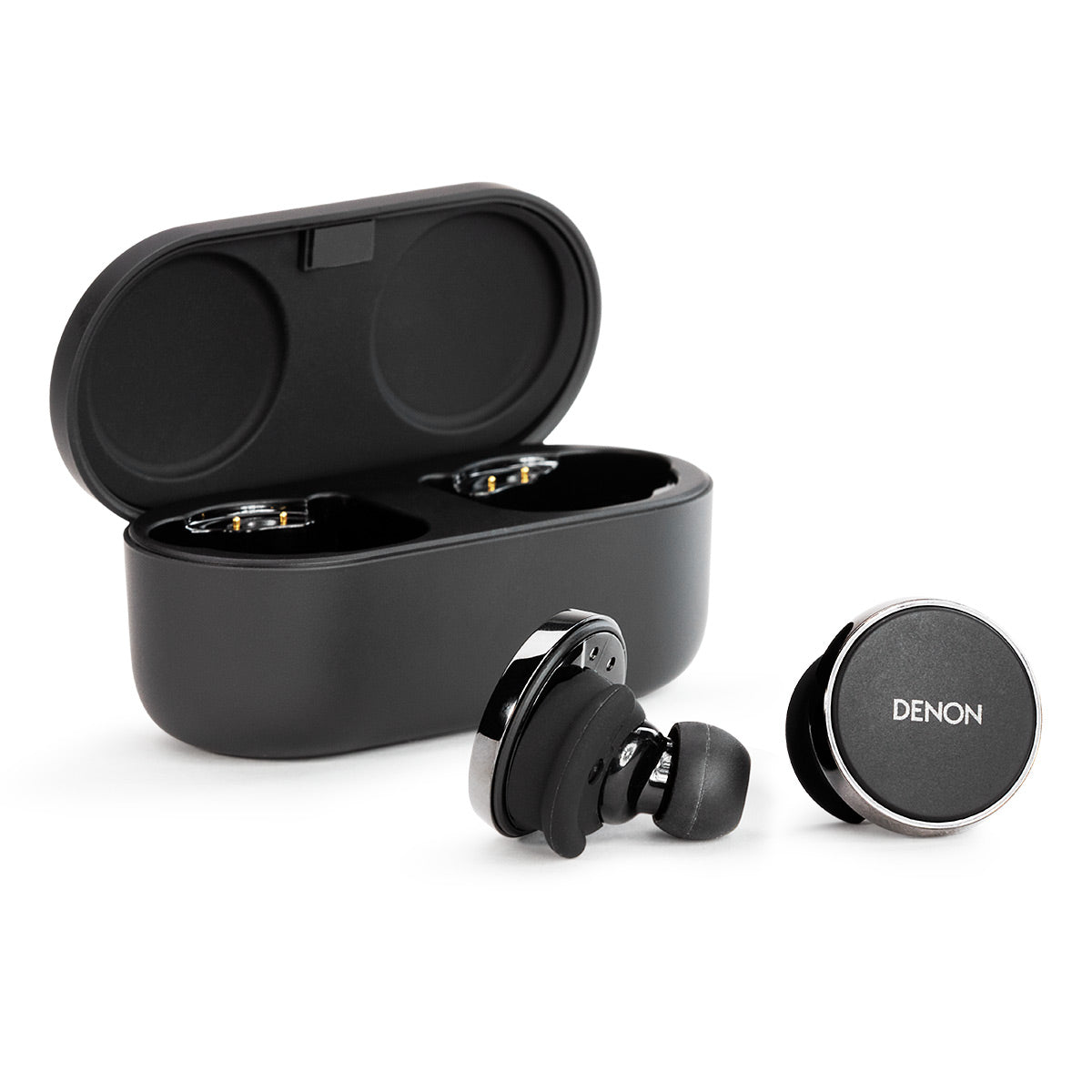 Denon PerL Pro True Wireless Earbuds with Active Noise Cancellation, Spatial Audio, and Adaptive Acoustic Technology (Black)