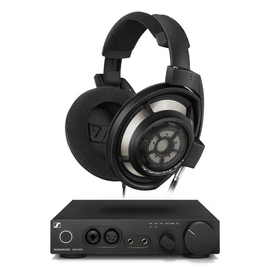 Sennheiser HD 800 S Open-Back Audiophile Headphones and HDV 820 Reference Headphone Amplifier/DAC Bundle