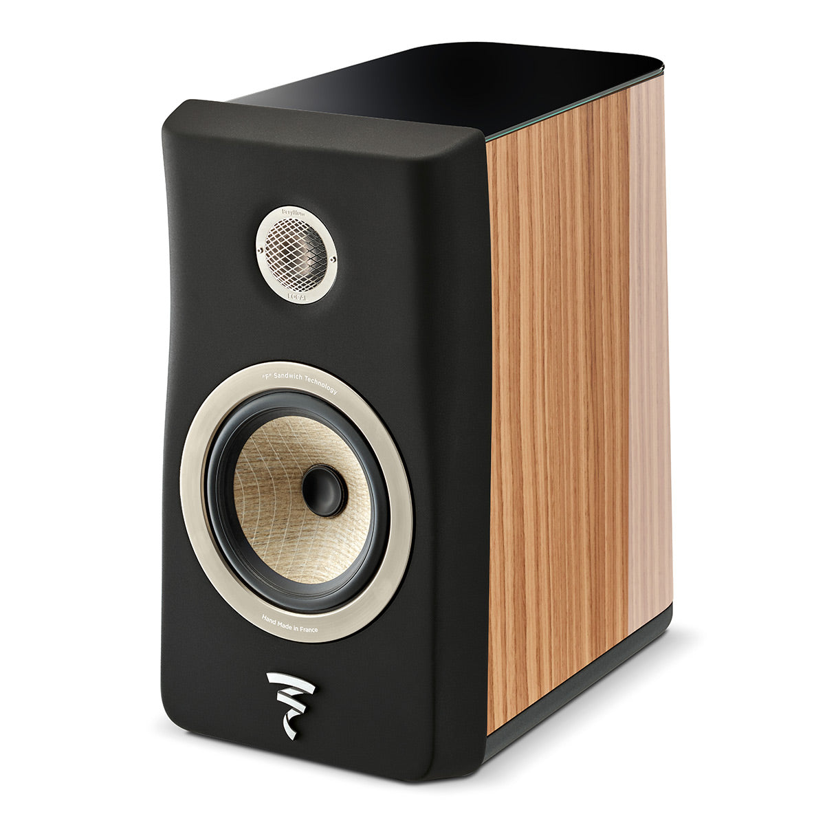 Focal Kanta No.1 2-Way Bookshelf Speaker - Pair (Walnut High Gloss & Black Mat)