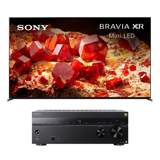 Sony XR65X93L BRAVIA XR 65" Class X93L Mini LED 4K HDR Google TV (2023) with STR-AZ1000ES 7.2 Channel 8K Home Theater AV Receiver